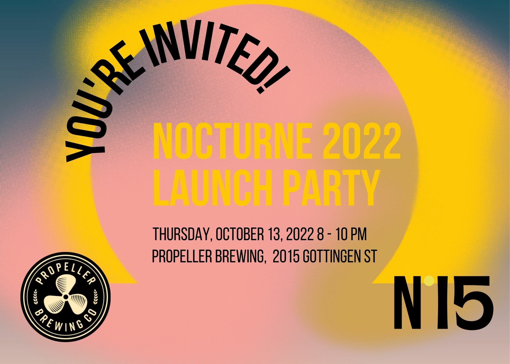 NOCTURNE 2022 LAUNCH PARTY INVITATION