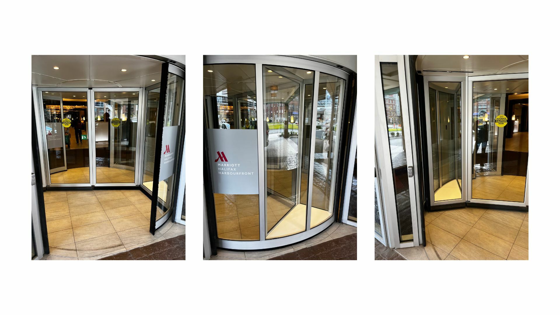 Marriott rotating doors